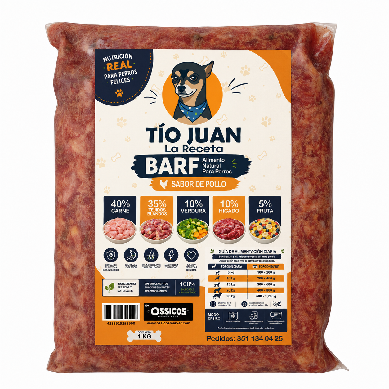 Empaque Receta Pollo Tío Juan